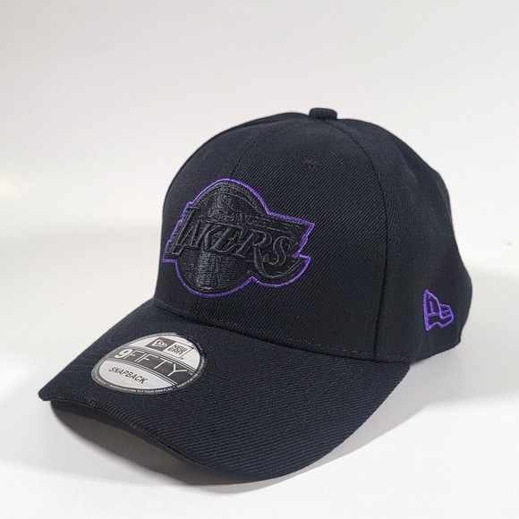 Los Angeles Lakers Hat New Era Black Adjustable Snapback Cap NBA Basketball - Picture 4 of 8